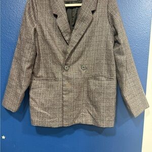 Plaid Jacket - Gray